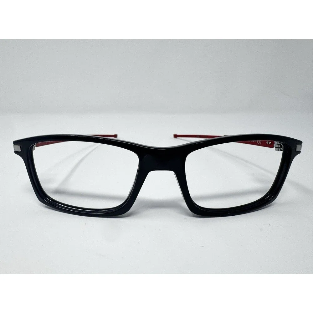 Oakley Pitchman OX8050-1563 Black Ink Red Eyeglass Frames 53-18-140 Authentic